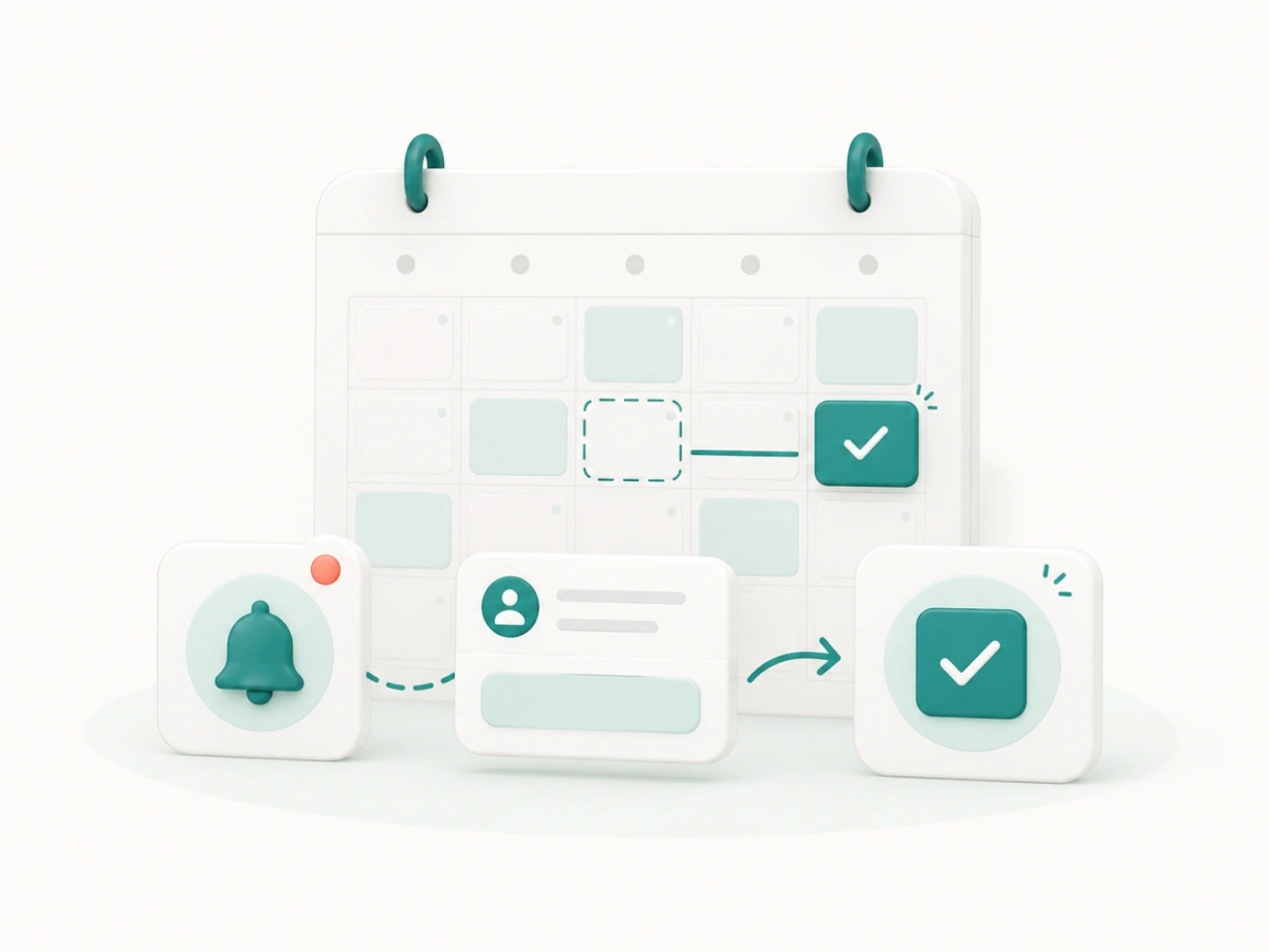 A reminder reaching a client in time to confirm, keeping the slot filled